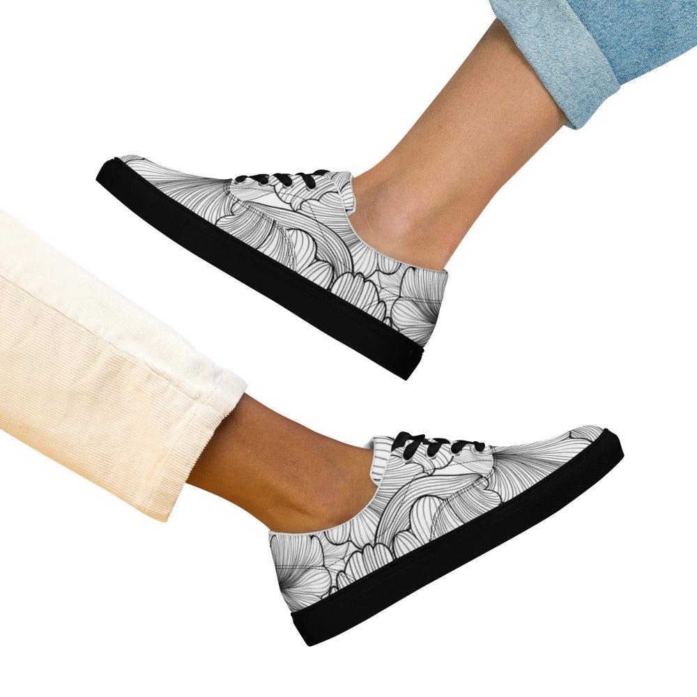 Flowing Petals Women's Sneakers - https://ascensionemporium.net